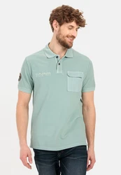 camel active Poloshirt Polo 1/2Arm Grün/Hellgrün/Hellblau/Türkis