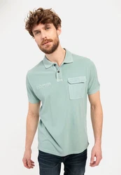 camel active Poloshirt Polo 1/2Arm Grün/Hellgrün/Hellblau/Türkis