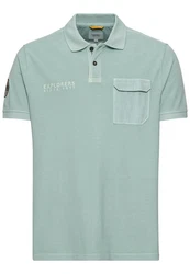 camel active Poloshirt Polo 1/2Arm Grün/Hellgrün/Hellblau/Türkis