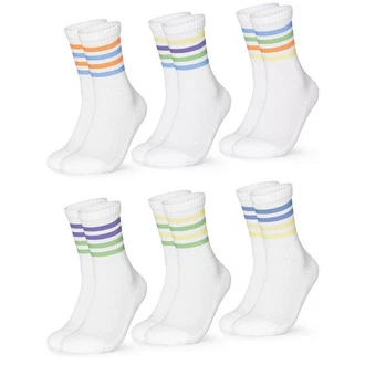 OCCULTO Tennissocken Herren Modell Roger Weiß/Mischfarben/Creme