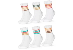 OCCULTO Tennissocken Herren Modell Roger Weiß/Mischfarben/Creme