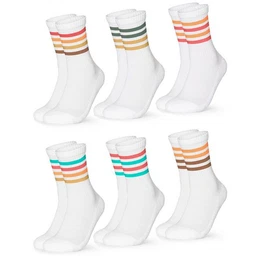 Tennissocken Herren Retro Tennissocken 6er Pack (Modell: Roger) (6-Paar)