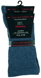 Socken Diabetikersocken extra weit breit bergre ohne Gummi fr Problemfe (2 Paar) Spitze und Ferse verstrkt