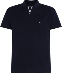 Tommy Hilfiger Poloshirt RWB TIPPED V COLLAR REG POLO Dunkelblau