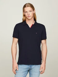 Tommy Hilfiger Poloshirt RWB TIPPED V COLLAR REG POLO Dunkelblau