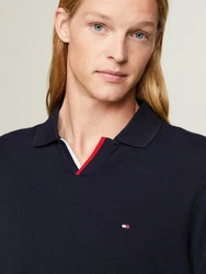 Tommy Hilfiger Poloshirt RWB TIPPED V COLLAR REG POLO Dunkelblau