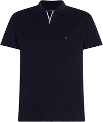 Tommy Hilfiger Poloshirt RWB TIPPED V COLLAR REG POLO Dunkelblau