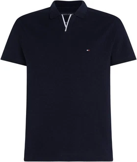 Tommy Hilfiger Poloshirt RWB TIPPED V COLLAR REG POLO Dunkelblau