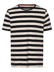 FYNCH-HATTON Rundhalsshirt Beige/Schwarz/Dunkelblau