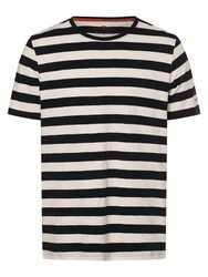 FYNCH-HATTON Rundhalsshirt Beige/Schwarz/Dunkelblau