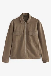 Next Hemdjacke EDIT (1-St) Braun/Beige/Khaki