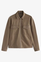 Next Hemdjacke EDIT (1-St) Braun/Beige/Khaki