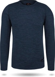 Langarmshirt Herren Merino Langarm Melbourne Merino Thermounterhemd Baselayer Skipullover aus 100 % Merinowolle