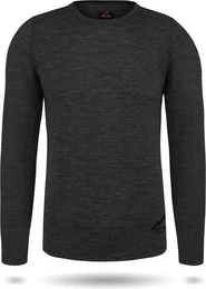 Langarmshirt Herren Merino Langarm Melbourne Merino Thermounterhemd Baselayer Skipullover aus 100 % Merinowolle