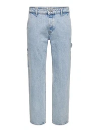 Weite Jeans - Straight fit - Baggy - ONSEDGE STRAIGHT CAR LB 1087TAI DNM