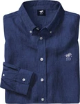 Polo Sylt Langarmhemd Blau/Dunkelblau
