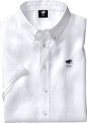 Polo Sylt Kurzarmhemd Weiß/Grau/Lila/Creme