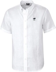 Polo Sylt Kurzarmhemd Weiß/Grau/Lila/Creme