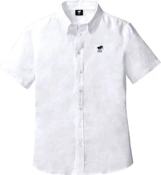 Polo Sylt Kurzarmhemd Weiß/Grau/Lila/Creme