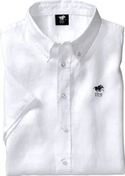 Polo Sylt Kurzarmhemd Weiß/Grau/Lila/Creme