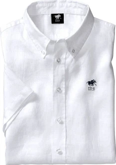 Polo Sylt Kurzarmhemd Weiß/Grau/Lila/Creme