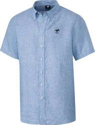 Polo Sylt Kurzarmhemd Blau/Hellblau