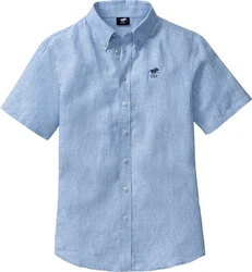 Polo Sylt Kurzarmhemd Blau/Hellblau