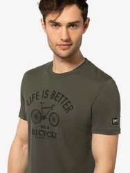 SUPER.NATURAL T-Shirt BETTER BIKE TEE Herren Dunkelgrün/Khaki