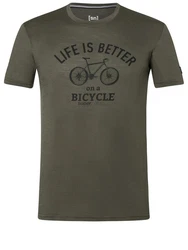 SUPER.NATURAL T-Shirt BETTER BIKE TEE Herren Dunkelgrün/Khaki