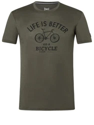 SUPER.NATURAL T-Shirt BETTER BIKE TEE Herren Dunkelgrün/Khaki