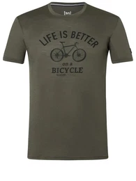 T-Shirt fr Herren aus Merino M BETTER BIKE TEE mit coolem Fahrrad Motiv