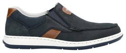 Rieker Slipper Mokassin Loafer Komfortschuh blau/dunkelblau