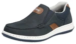 Rieker Slipper Mokassin Loafer Komfortschuh blau/dunkelblau