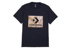 Converse T-Shirt STAR CHEVRON CAMO Schwarz/Hellblau/Braun