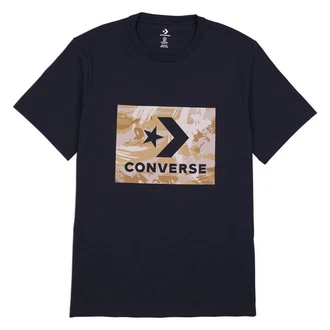 Converse T-Shirt STAR CHEVRON CAMO Schwarz/Hellblau/Braun