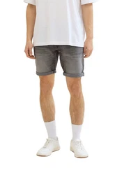 TOM TAILOR Denim Shorts Weiß/Creme/Grau