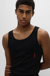 HUGO Tanktop Twin Pack mit Markenlabel rot/schwarz