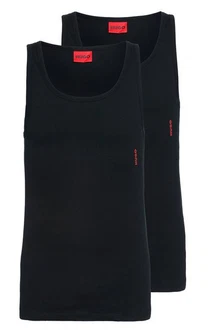 HUGO Tanktop Twin Pack mit Markenlabel rot/schwarz