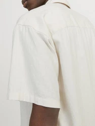 Jack & Jones Businesshemd JORFARO LINEN OVERSIZED SHIRT creme