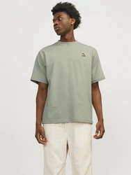 Jack & Jones T-Shirt JCOTRIANGLE SUMMER TEE SS CREW NECK Dunkelgrün/Khaki/Hellgrün/Grün