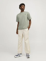 Jack & Jones T-Shirt JCOTRIANGLE SUMMER TEE SS CREW NECK Dunkelgrün/Khaki/Hellgrün/Grün