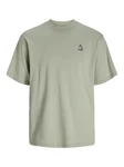 Jack & Jones T-Shirt JCOTRIANGLE SUMMER TEE SS CREW NECK Dunkelgrün/Khaki/Hellgrün/Grün