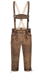 Nbler Trachtenlederhose Lederhose Kniebund Schorsch in Braun von Nbler