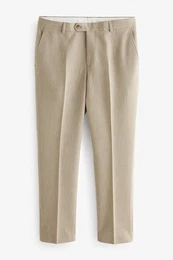 Anzughose Slim Fit Anzughose mit Waffelstruktur (1-tlg)