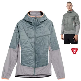 Hardshelljacke Primaloft - Herren Jacke Sportjacke Windjacke Loftjacke, grau