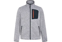 Blue Wave Fleecejacke Liam mit Stehkragen Grau/Hellgrau