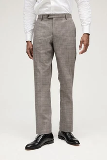 Next Anzughose Skinny Fit Anzug mit Karomuster und Besatz