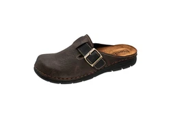 Fischer-Markenschuh Clog Mario Dunkelbraun/Braun