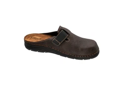 Fischer-Markenschuh Clog Mario Dunkelbraun/Braun