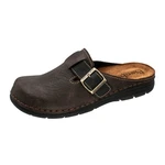 Fischer-Markenschuh Clog Mario Dunkelbraun/Braun